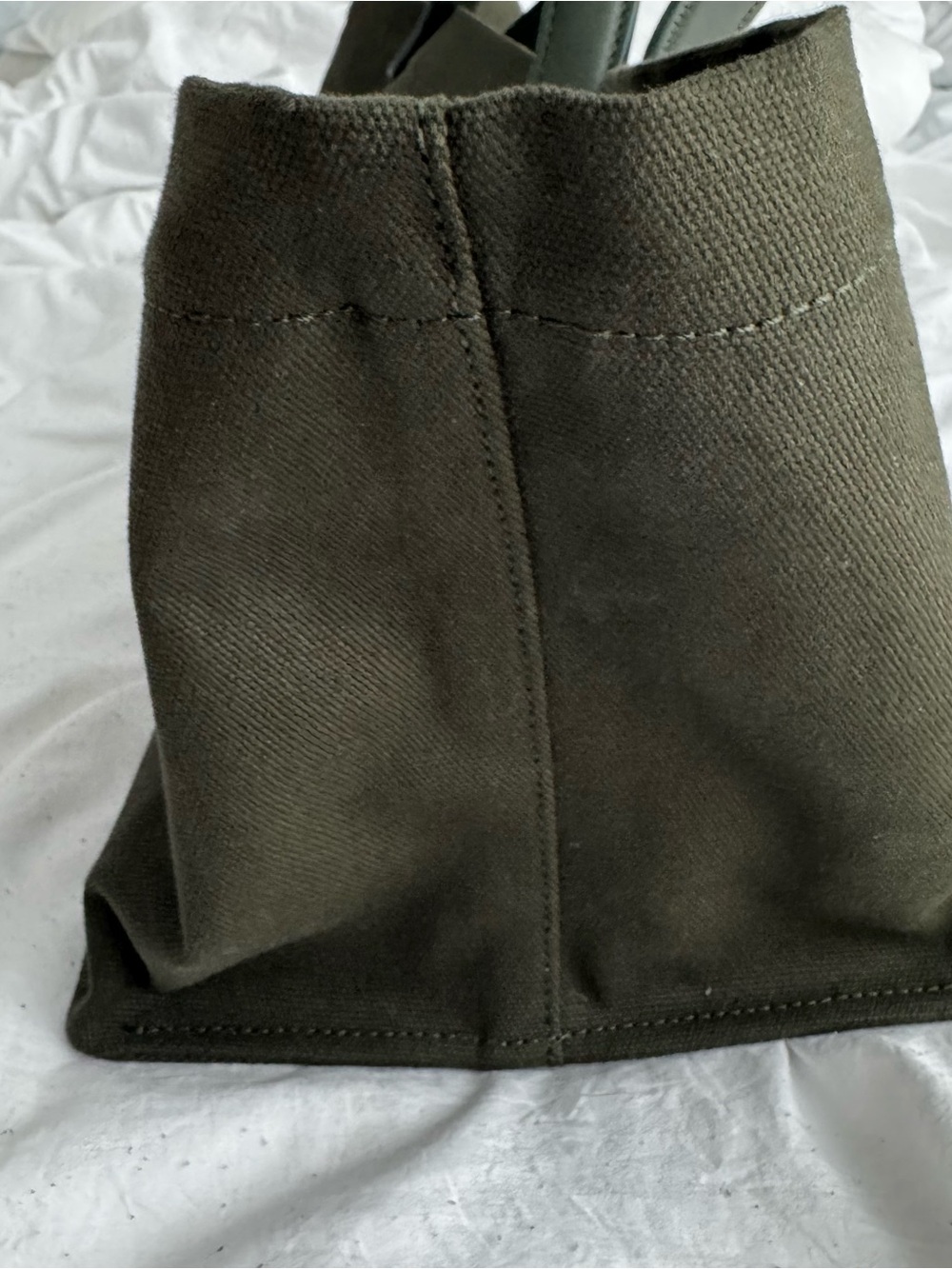 The Row Idaho canvas East-West tote in Khaki - Picture 3 of 8